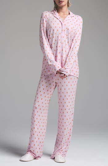 SKIMS Long Sleeve Button-Up Shirt & Pants Pajama Set | Nordstrom