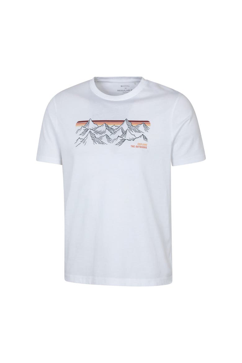 Mountain Stripes T-Shirt, Alternate, color, White