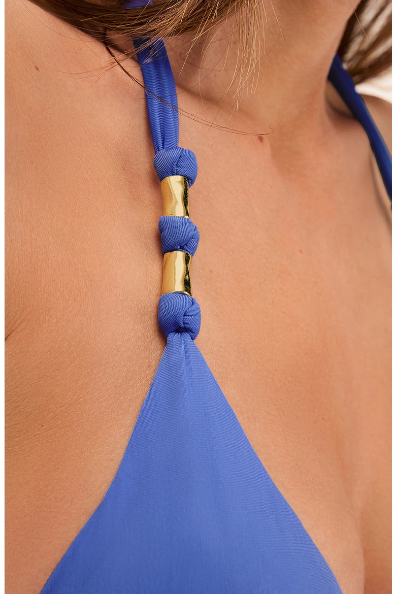 Paula Triangle Bikini Top, Alternate, color, BLUE