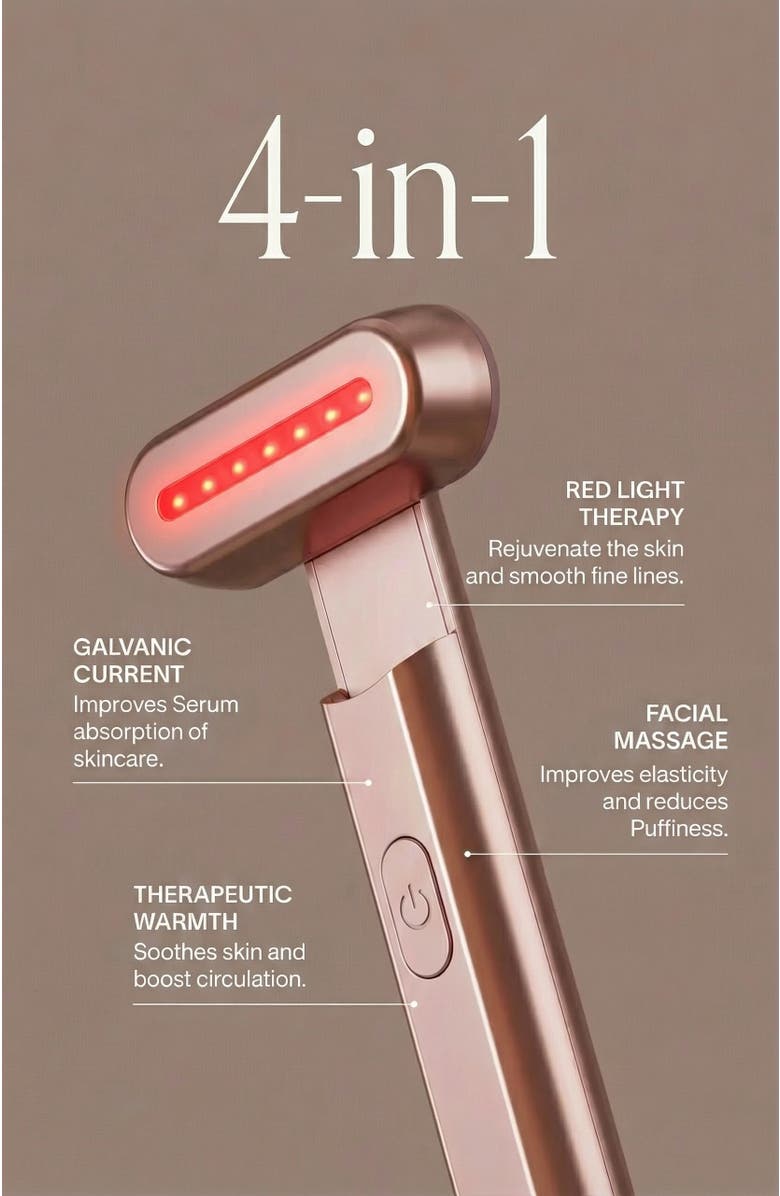 Lovery 7-in-1 Advanced LED Skincare Renewal Wand, Alternate, color, Pink