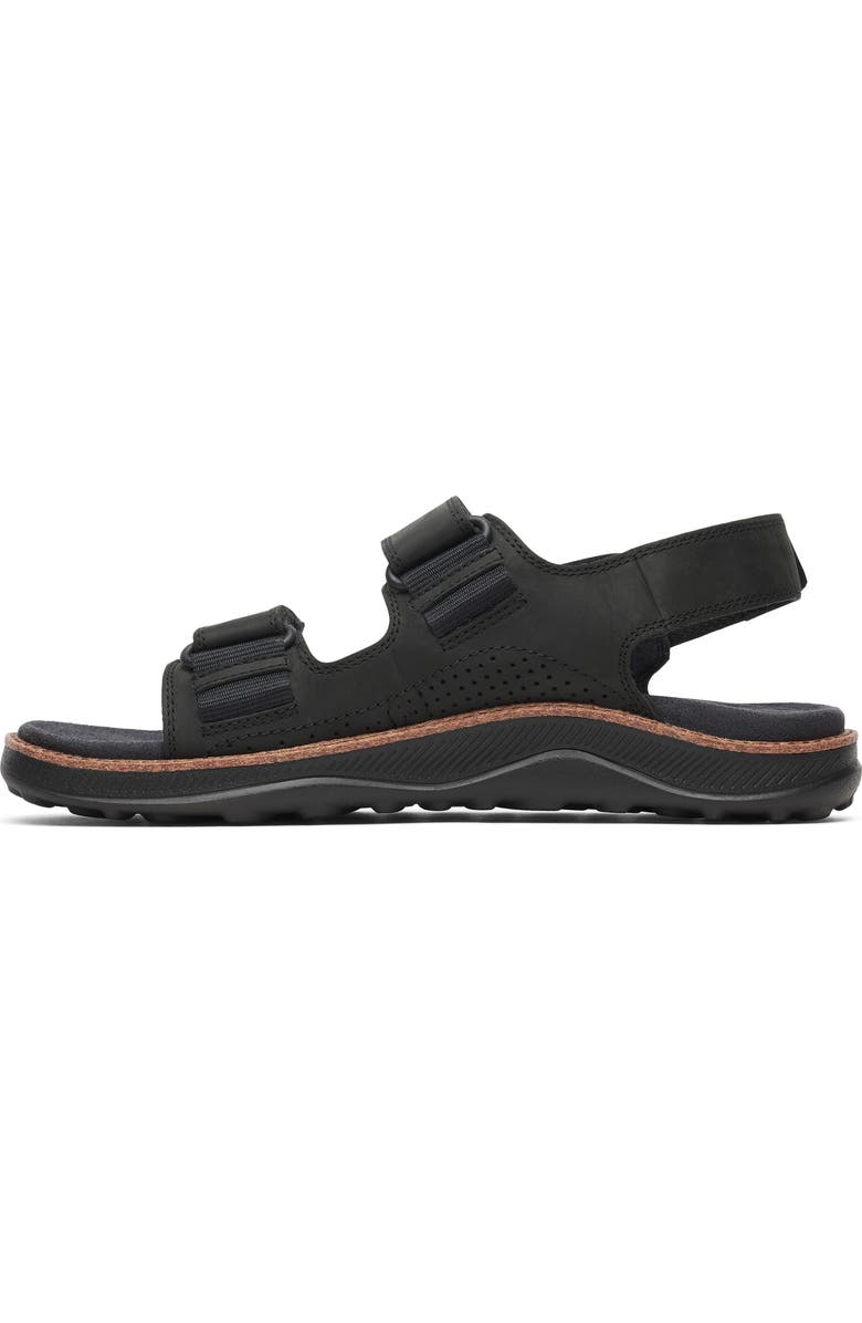 Merrell Cover Quarter Strap Sandal, Alternate, color, Black