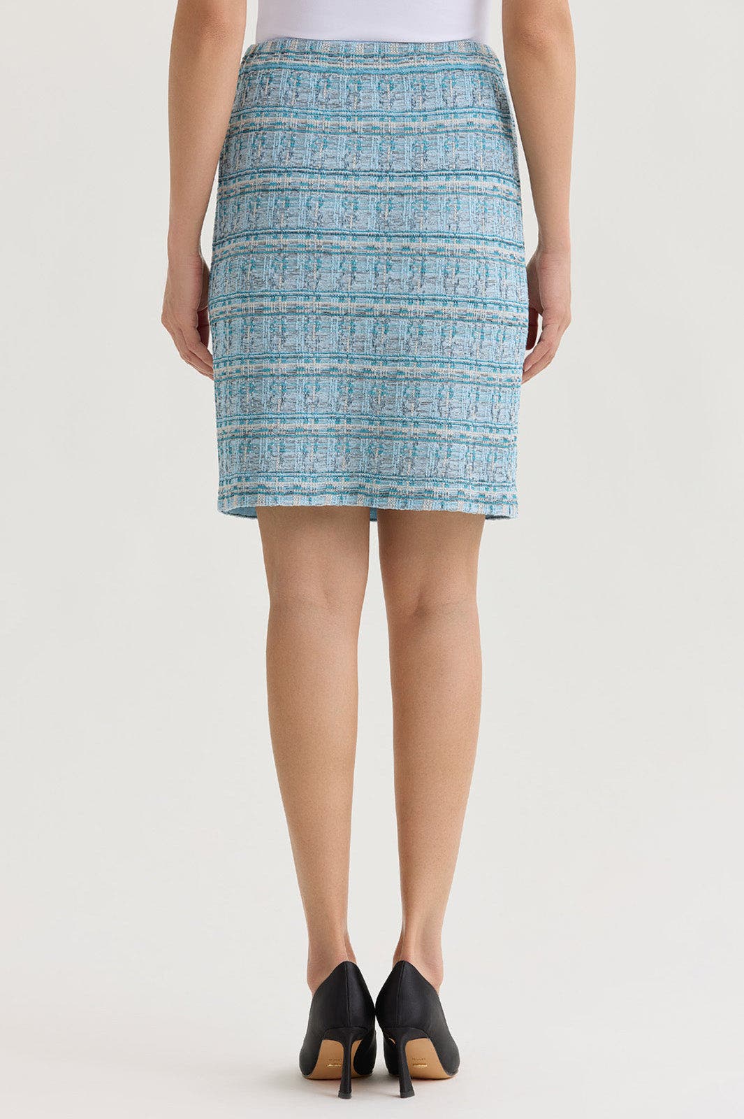 Tweed Knit Straight Skirt - image 2