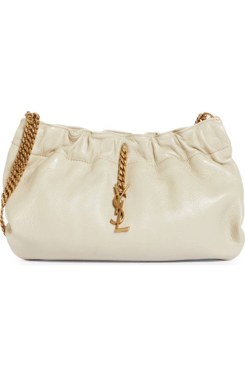 Saint Laurent Pac Pac Ruched Hobo Bag, Main, color,