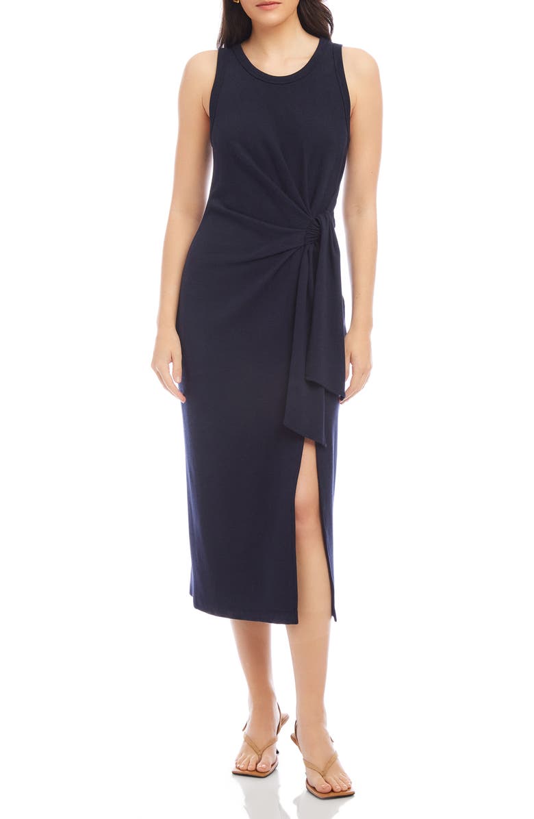 FIFTEEN TWENTY Maddie Side Knot Midi Dress, Main, color, 