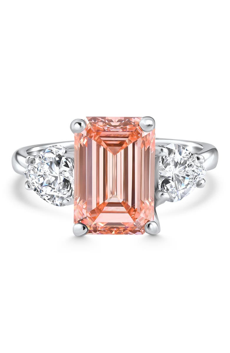 Bliss Diamond Certified 4.44Ct Fancy Vivid Pink Diamond Engagement Ring Gold Lab Grown, Alternate, color, 