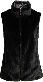 Via Spiga Reversible Faux Fur Vest