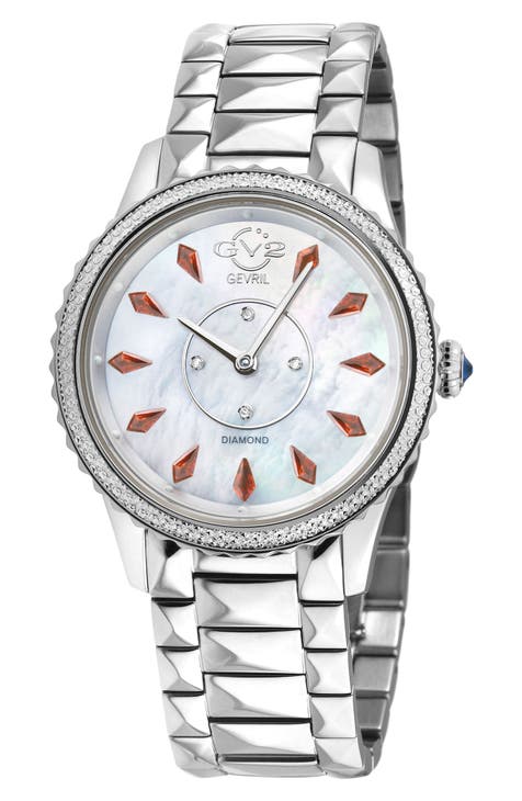 Siena Swiss Quartz Diamond Embellished Bracelet Watch - 0.02ct, 38mm