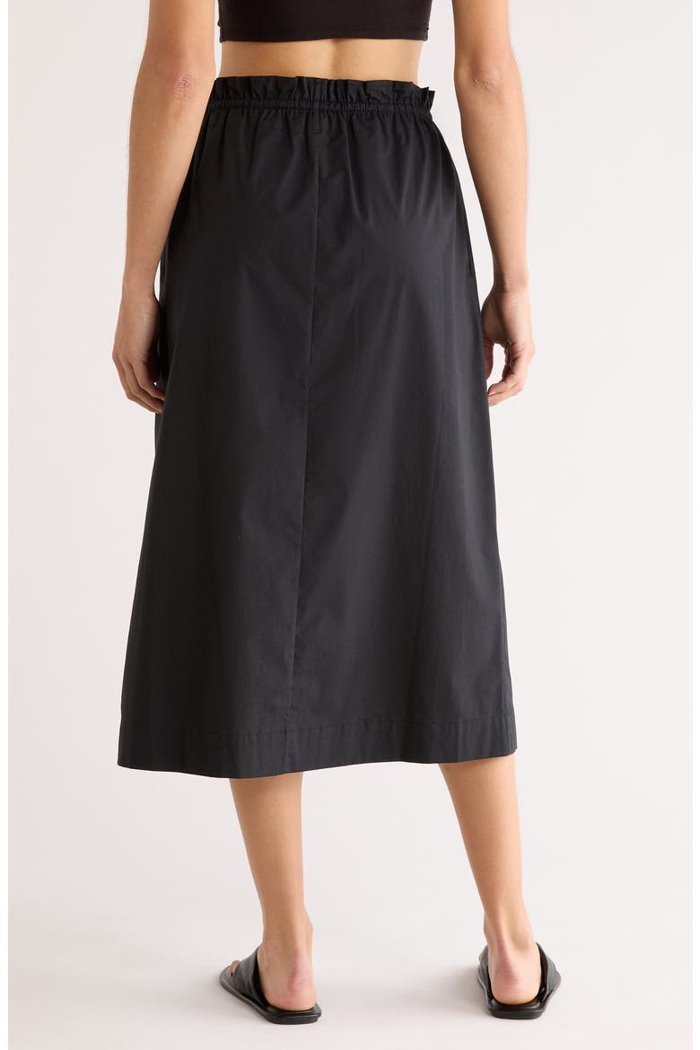 Shore Midi Skirt, Alternate, color, BLACK