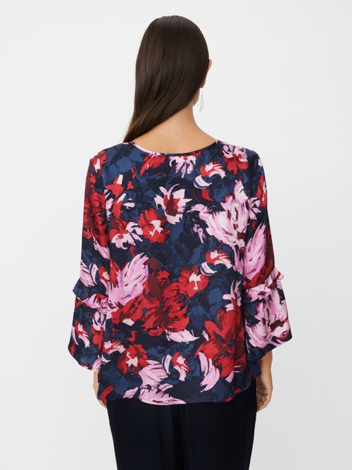 Masai Copenhagen Mabimelda Keyhole Detail Floral Top In Multi