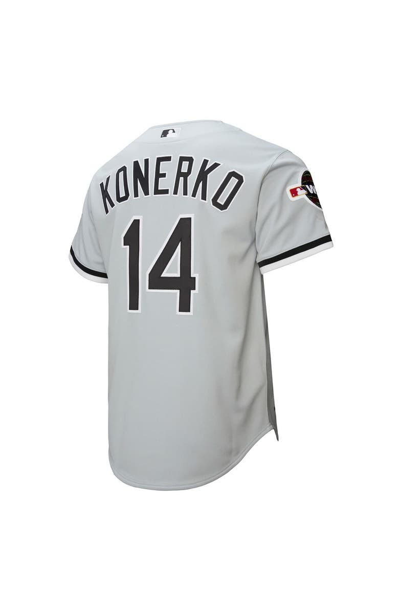 Mitchell & Ness Men's Mitchell & Ness Paul Konerko Gray Chicago White Sox 2005 Throwback Authentic Jersey, Alternate, color,