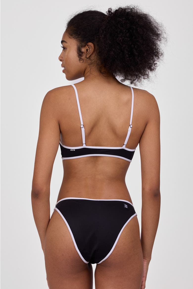 Dina Bikini Bottom, Alternate, color, Black & White