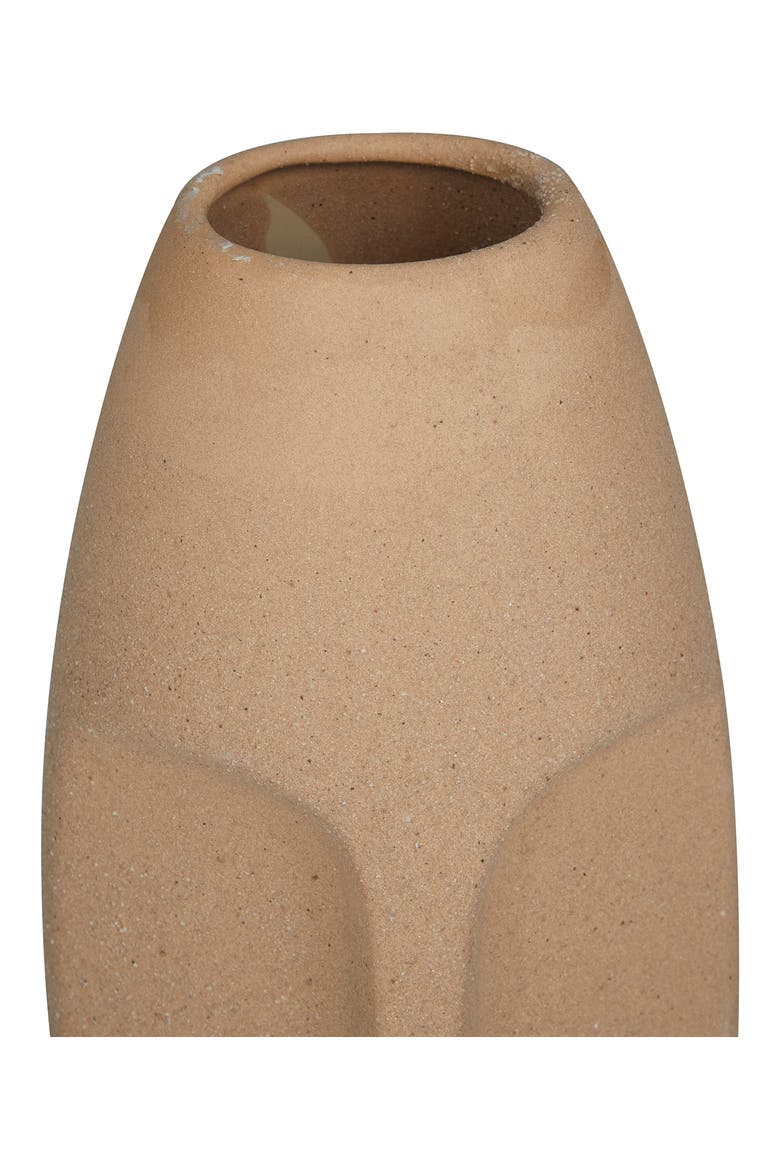 Multi Colored Ceramic Easter Island Head Vase - Set of 2, Alternate, color, MULTI