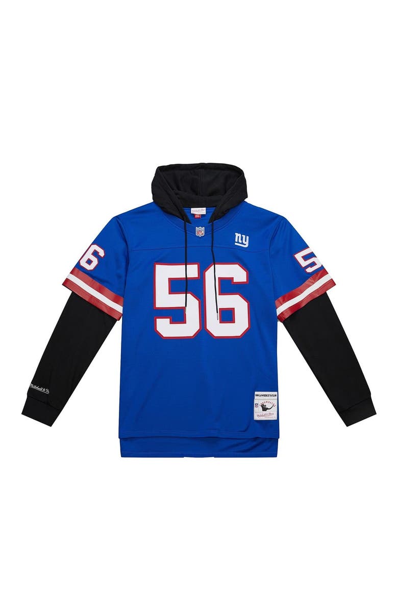 Mitchell & Ness Men's Mitchell & Ness Lawrence Taylor Royal New York Giants Player Name & Number Hoodie Legacy Jersey, Main, color, 