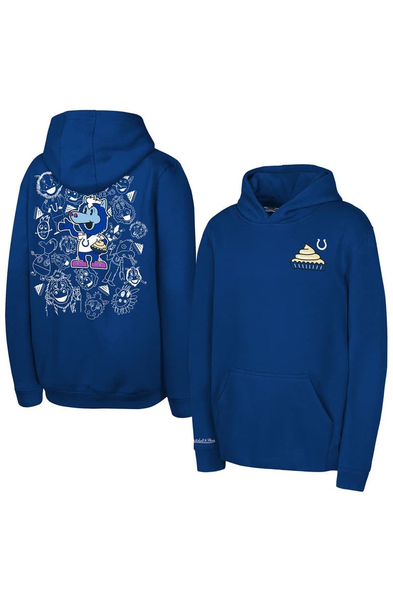 Mitchell & Ness Youth Mitchell & Ness Royal Indianapolis Colts Blue Pie Day Hoodie, Main, color, Royal