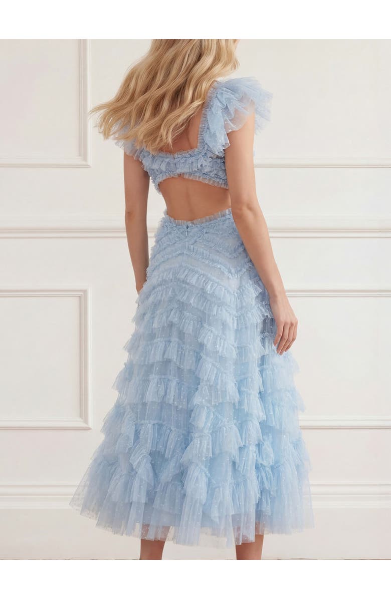 Needle & Thread Lola Backless Ballerina Dress, Alternate, color, Aqua