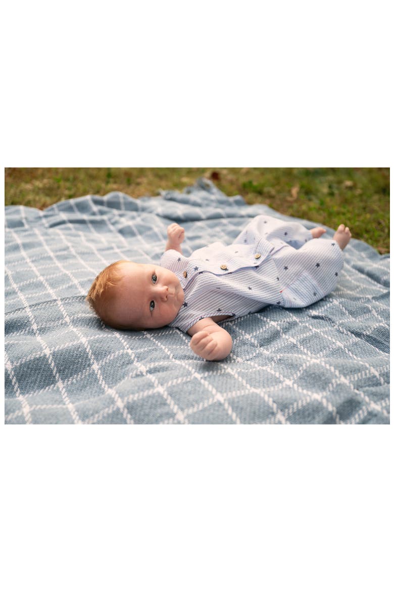 Seersucker Stripe Sleeveless Romper, Alternate, color, SEERS