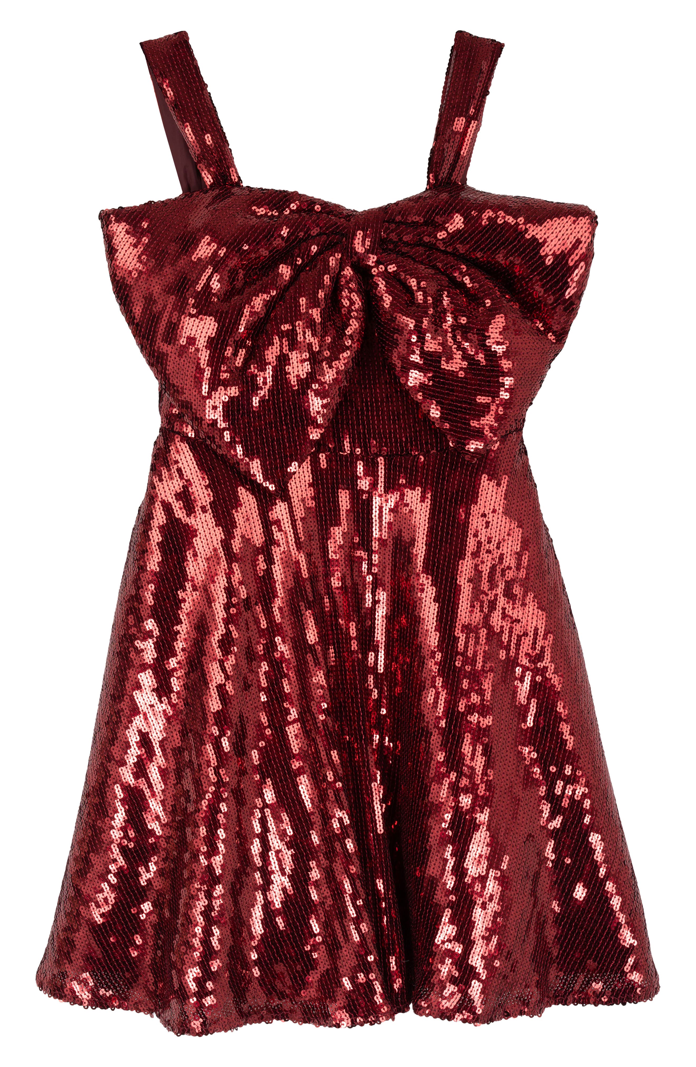 Kids' Sequin Bow Skater Dress