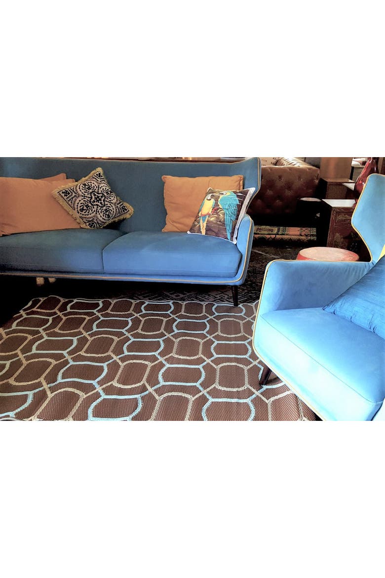 Oblong Brick Rug, Alternate, color, Brown Sky - 6'x9'