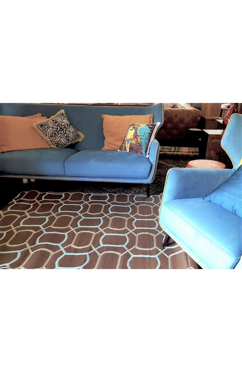 Mad Mats Oblong Brick Rug, Alternate, color, Brown Sky - 5'X8'