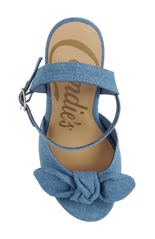 Candies Candie's Knotted Platform Sandal In Blue