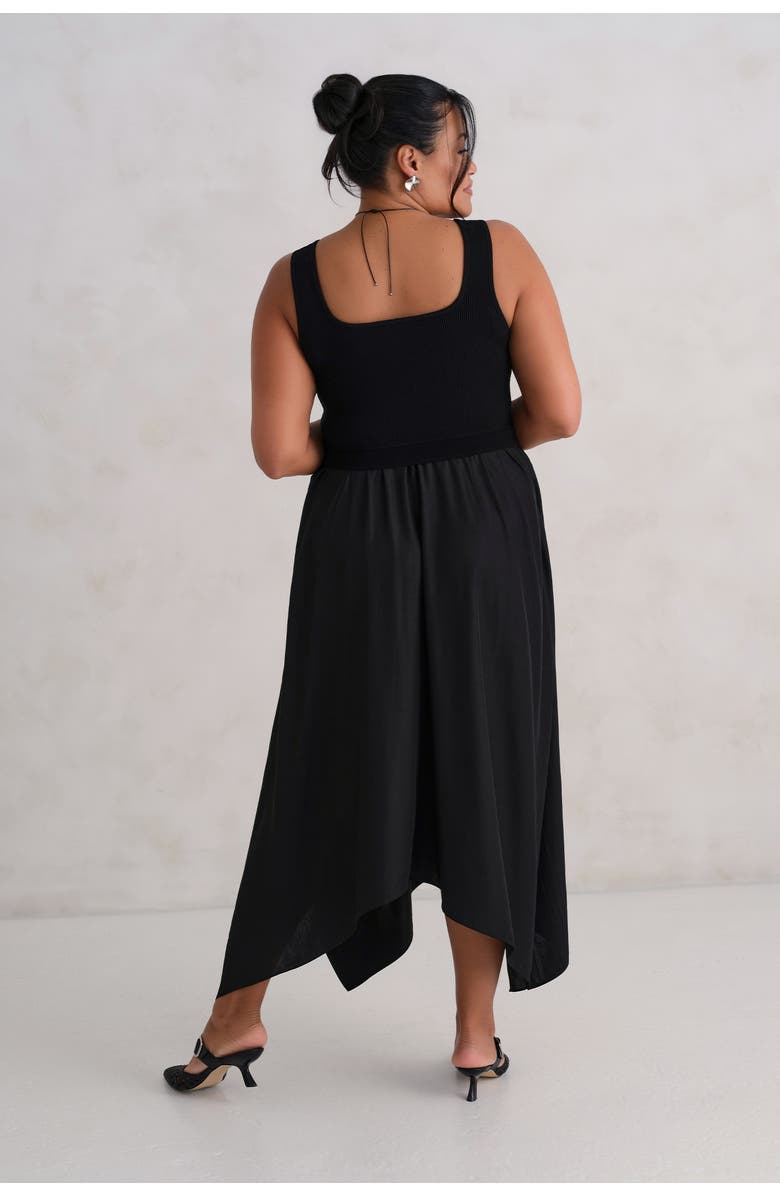 KADA The Mixed Media Dress - Buttercup, Alternate, color, Ink