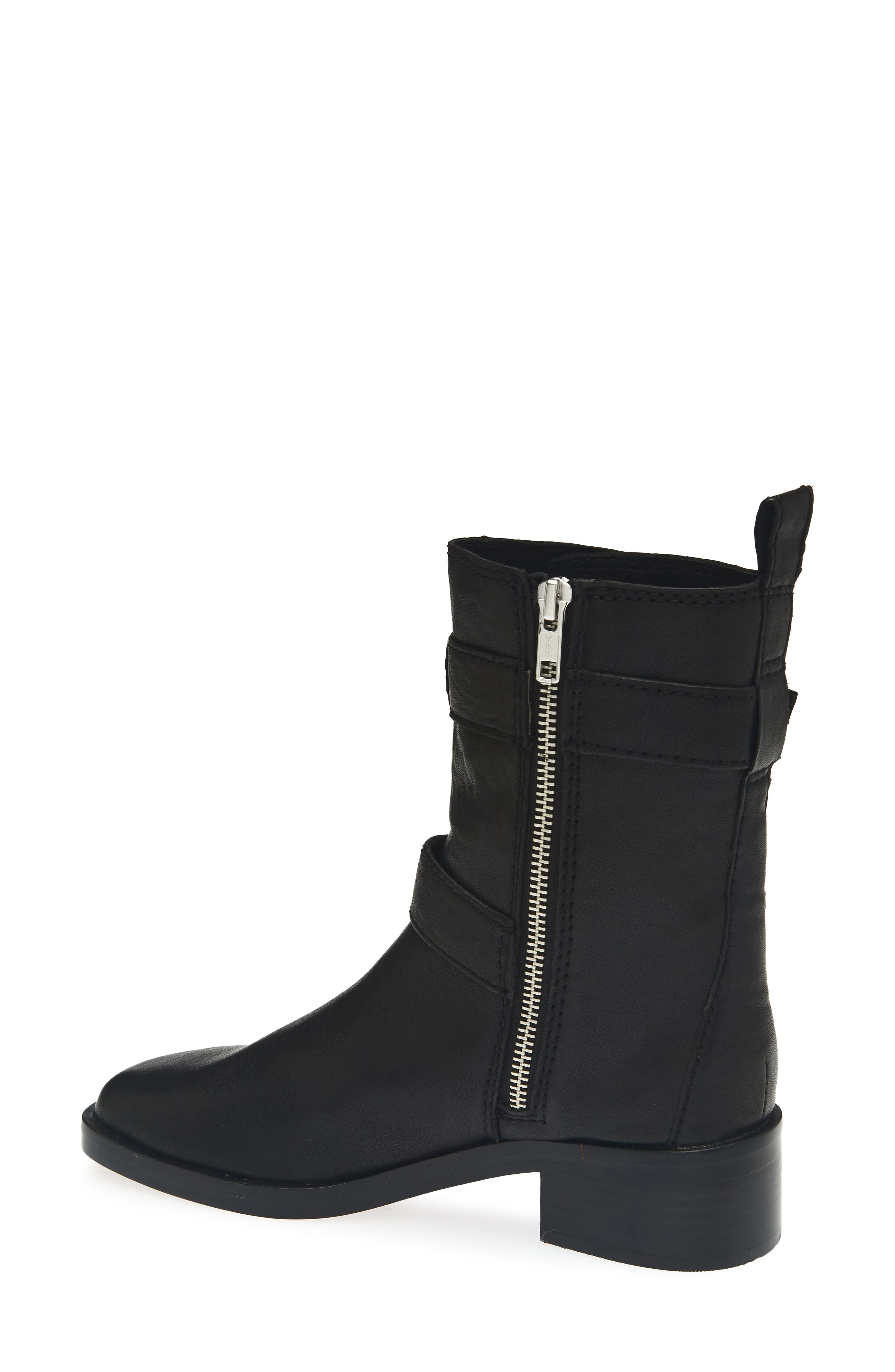 Nami Moto Leather Boot, Alternate, color, TRUE BLACK