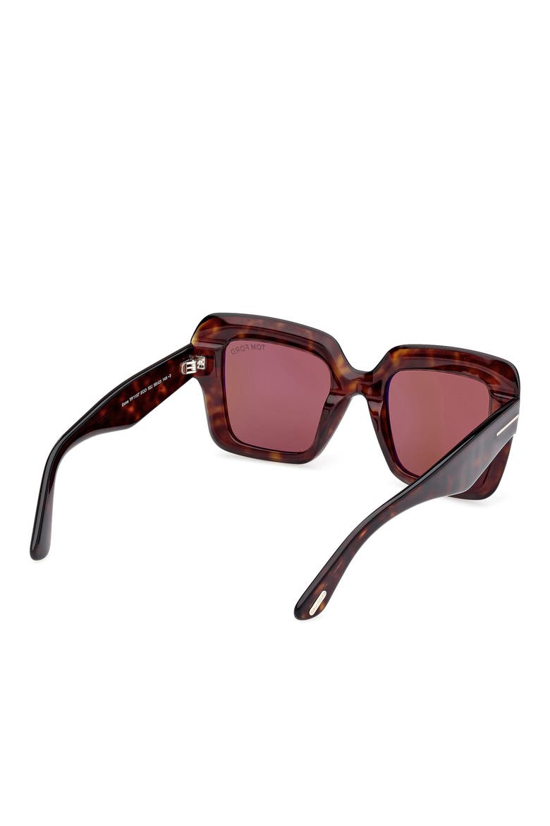 Esme 50mm Square Sunglasses, Alternate, color, DARK HAVANA / ROVIEX