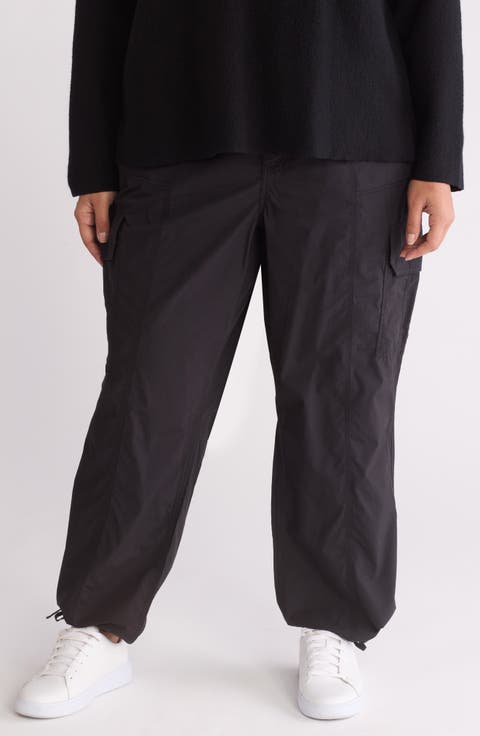 High Waist Cargo Pants (Plus)