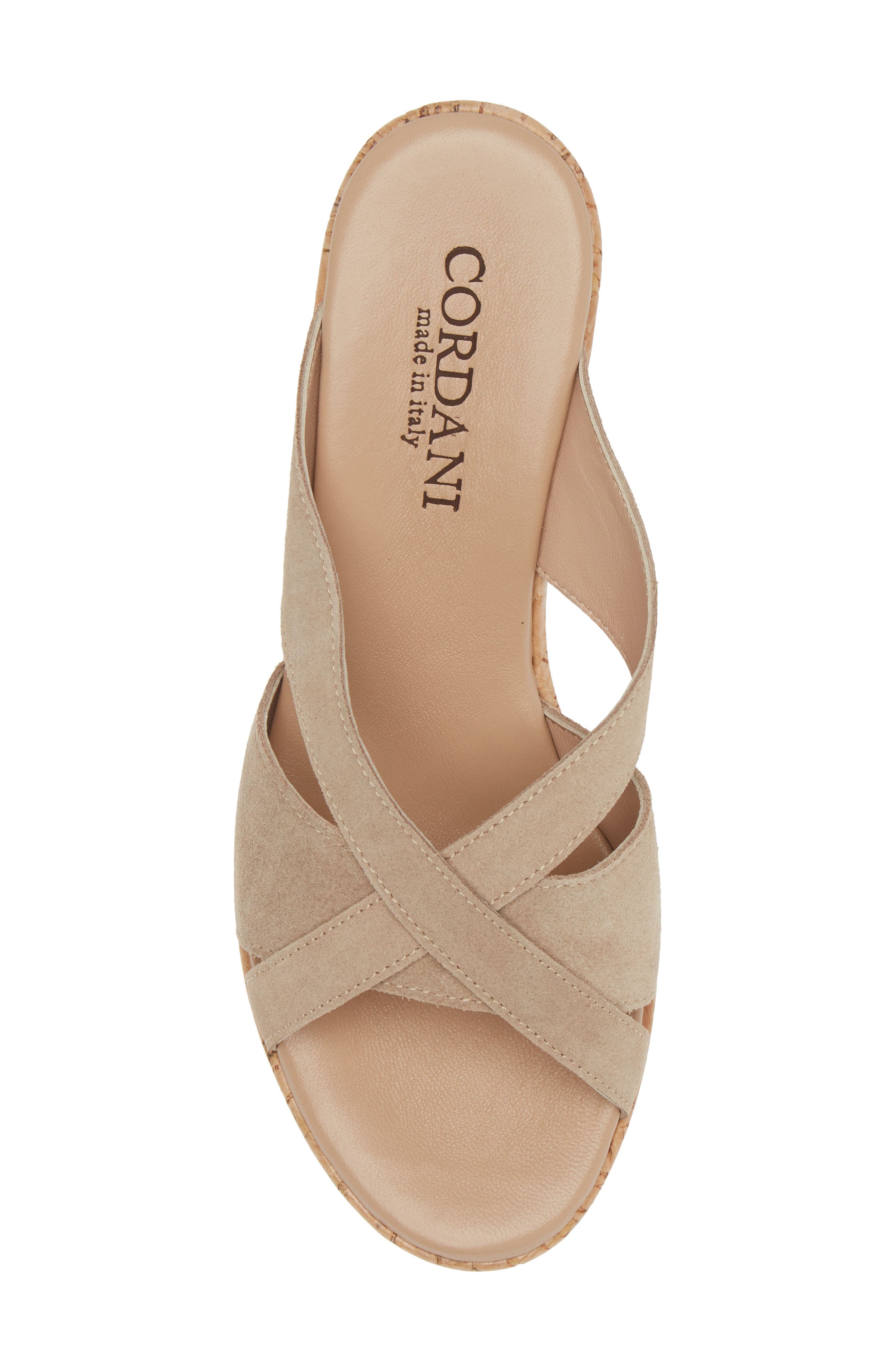 Cordani Devon Platform Wedge Sandal, Alternate, color, Crosta Corda