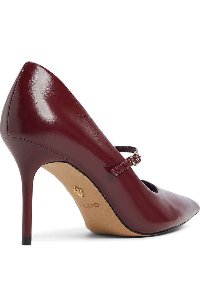 ALDO Eledeladar Pointed Toe Mary Jane Pump, Alternate, color, Burgundy
