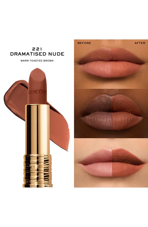 Lancôme L'absolu Rouge Drama Full Coverage Matte Lipstick In Dramatised Nude