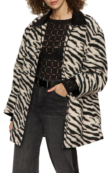 Soirée Zebra Print Barn Jacket