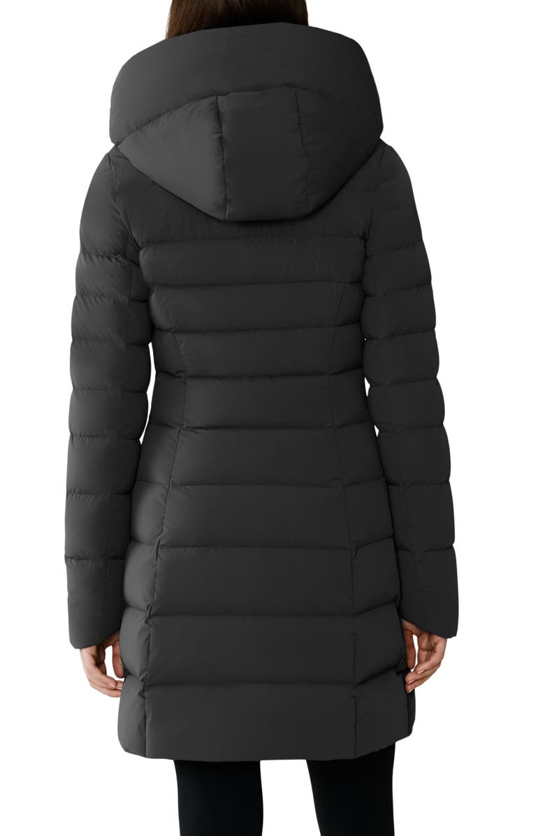 Soia & Kyo Judy Water Resistant 700 Fill Power Hooded Down Coat, Alternate, color, Black