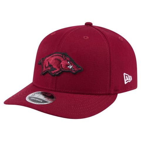 Men's New Era Cardinal Arkansas Razorbacks Low Profile 9FIFTY Snapback Hat