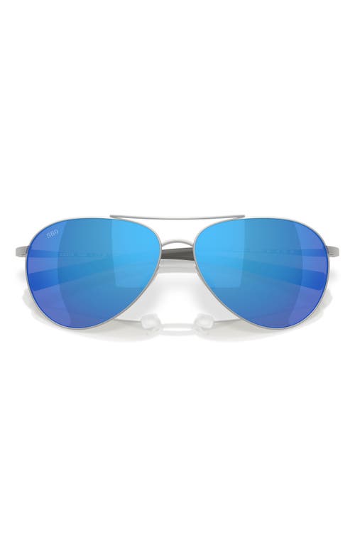 Costa Del Mar Piper 58mm Polarized Pilot Sunglasses In Blue