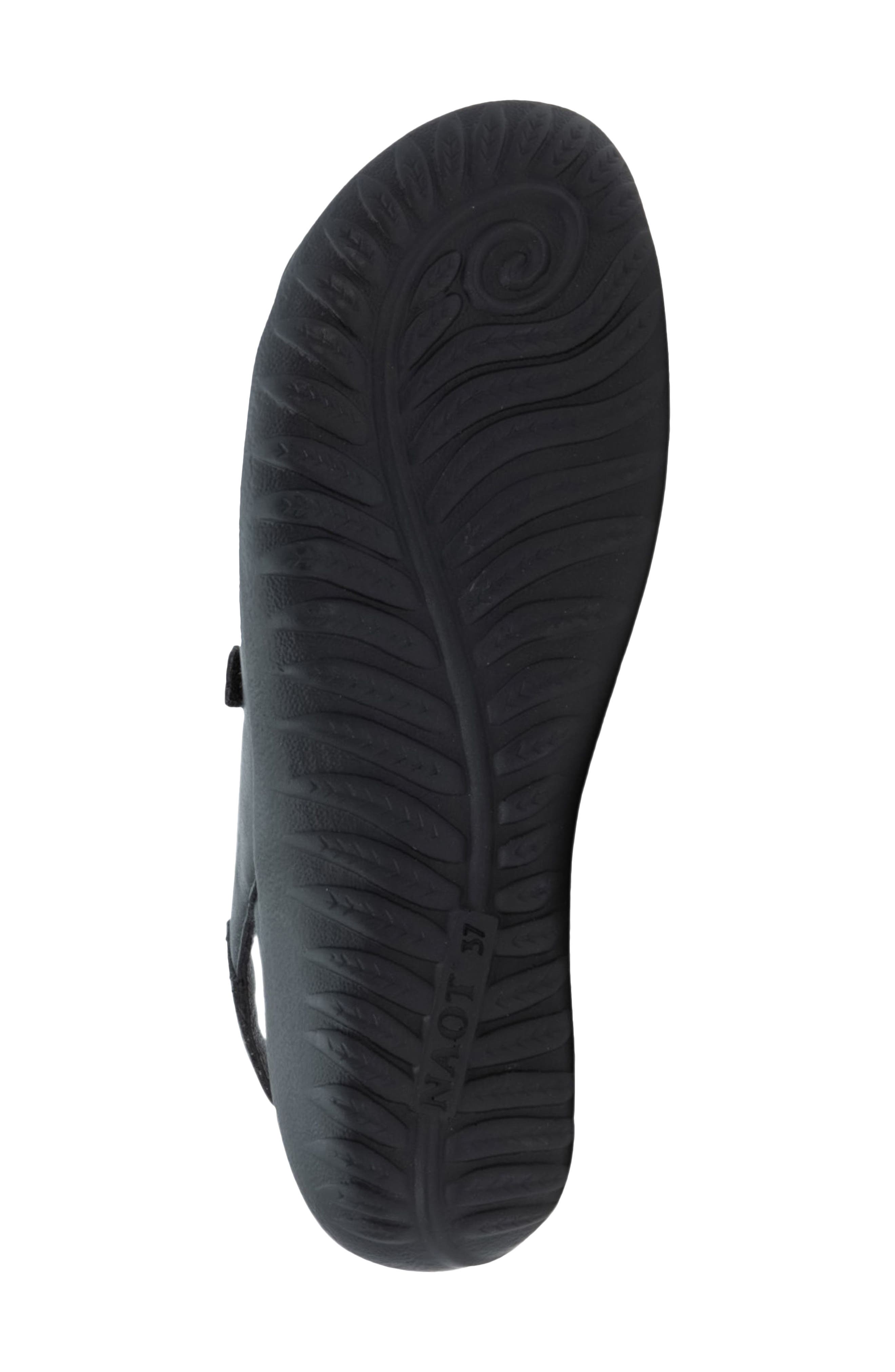 Naot Toka Slingback Sandal, Alternate, color, Shiny Black Leather