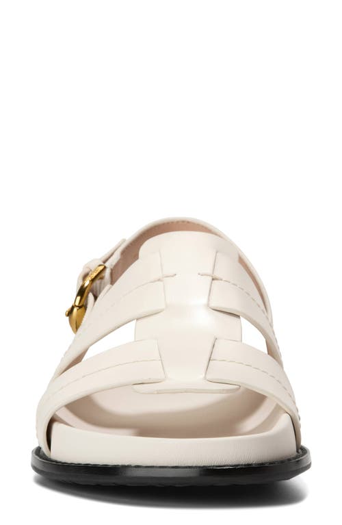 Cole Haan Marlee Slingback Fisherman Sandal In Ivory Leather