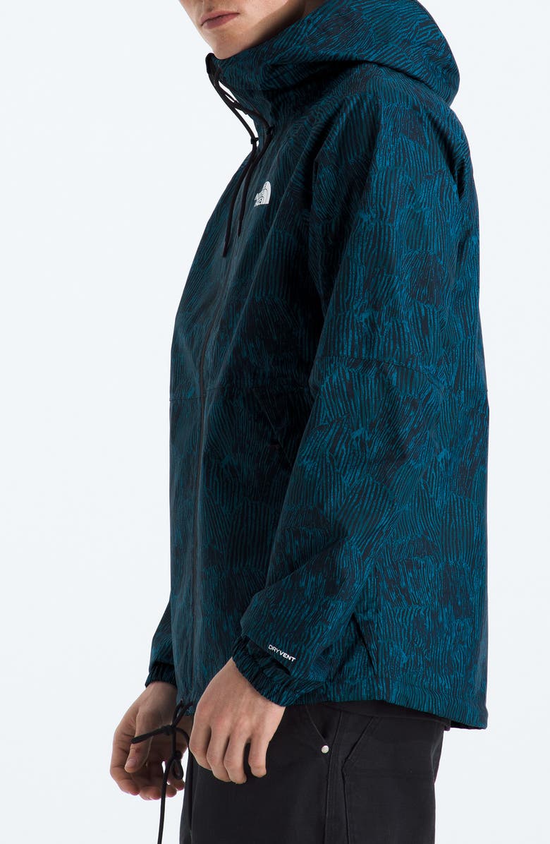 The North Face Antora Waterproof Hooded Rain Parka, Alternate, color, Summit Navy Regenerative Ink