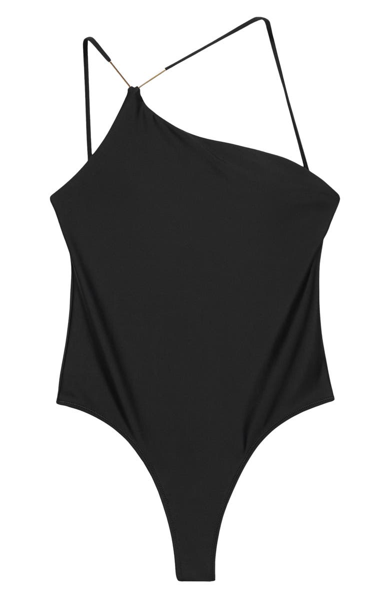 MANGO Asymmetric Open Back One-Piece Swimsuit, Alternate, color, 