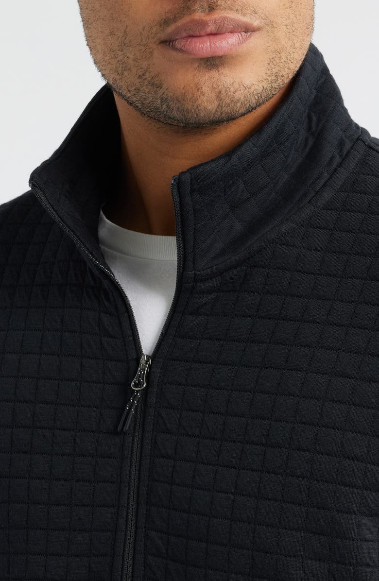 Free Fly Downvalley Quilted Quarter Zip, Alternate, color, Black