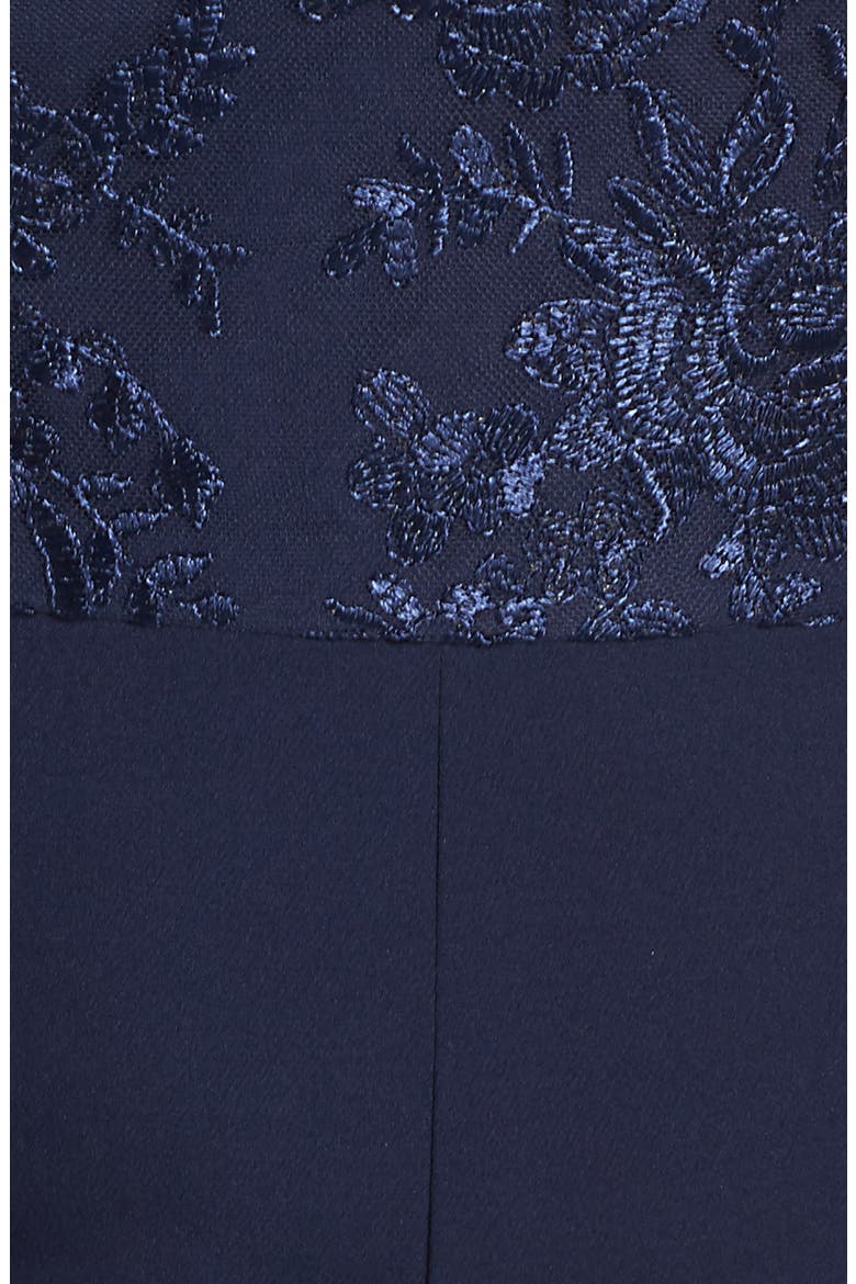 Jennifer Mesh Bodice Jumpsuit, Alternate, color, NAVY