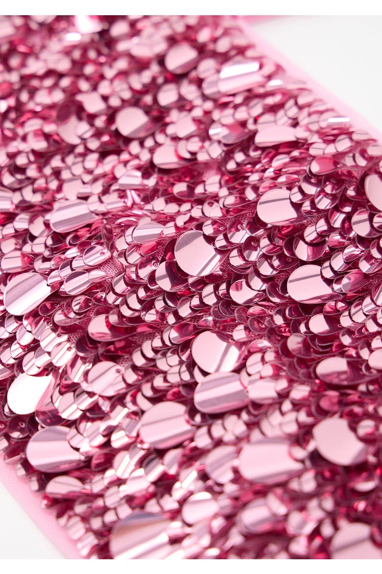 Davina Sequin Top, Alternate, color, Magenta Rose