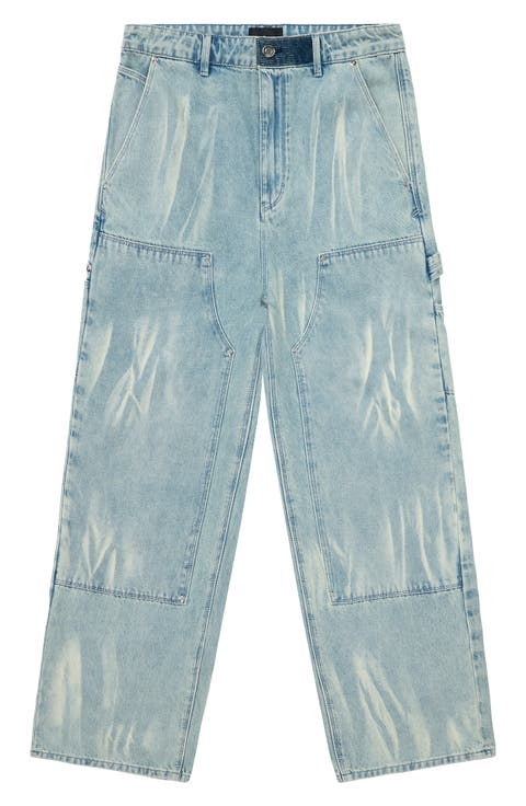 Santiago Straight Leg Carpenter Jeans (Sky Vein)