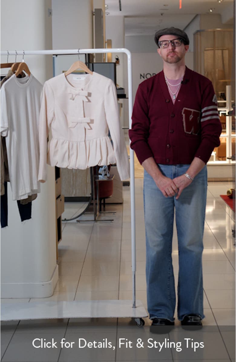 Nicolle Bow Peplum Jacket, sales video thumbnail