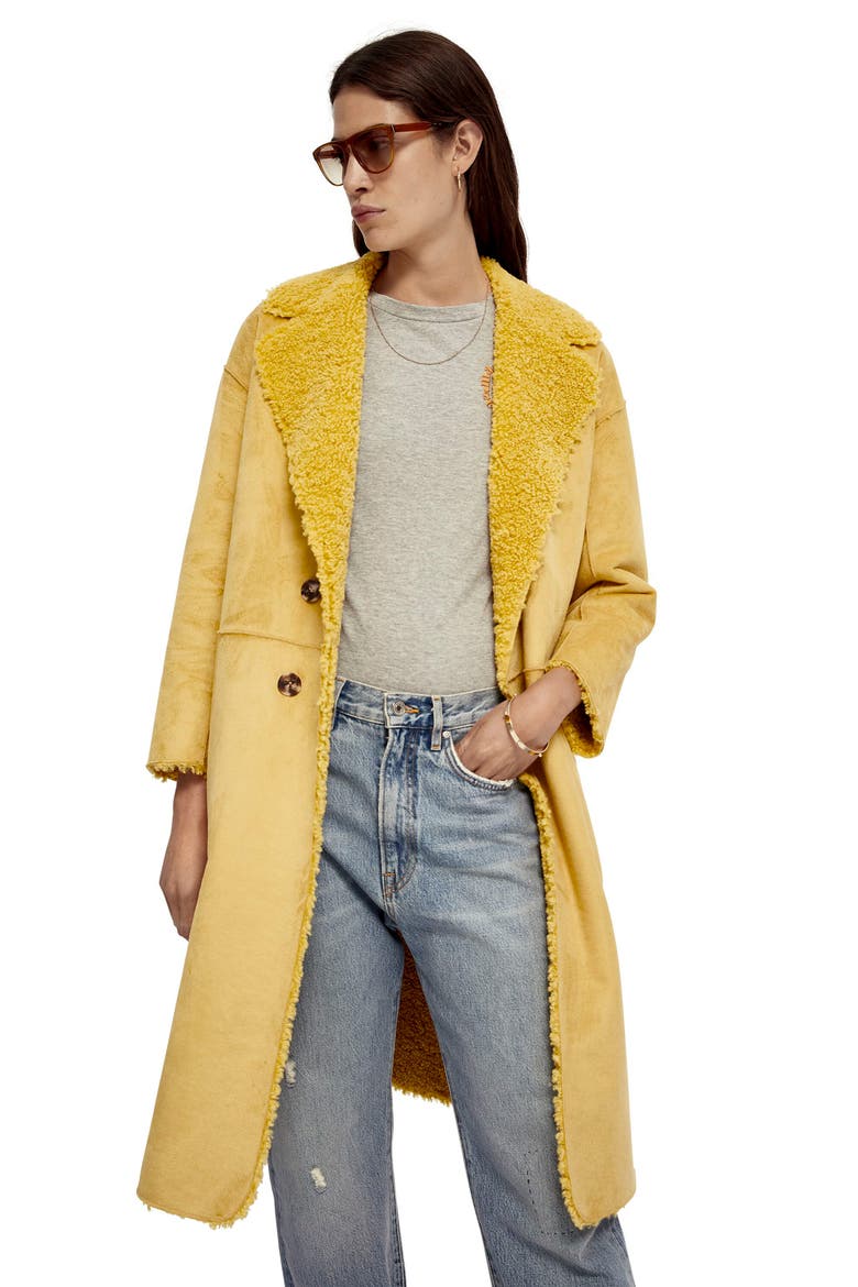 Reversible Teddy Jacket, Alternate, color, GOLDEN SUN