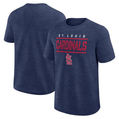 Men's Fanatics Heather Navy St. Louis Cardinals Top Notch T-Shirt