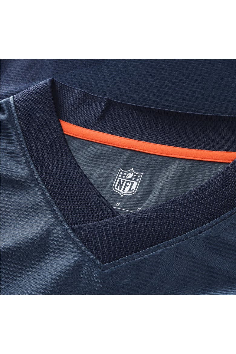 Youth Fanatics Navy Chicago Bears Football x Football V-Neck Fan Top, Alternate, color, Navy