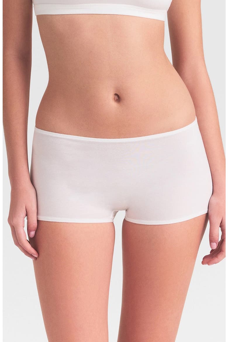 EVERYDAY COTTON BOYSHORT, Main, color, SNOW