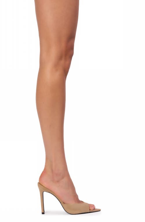 Black Suede Studio Brea Pointed Toe Sandal In Sand Suede