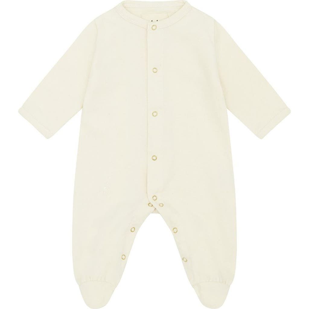 Vild House Of Little Organic Cotton Sleepsuit In Ecru-no Dye